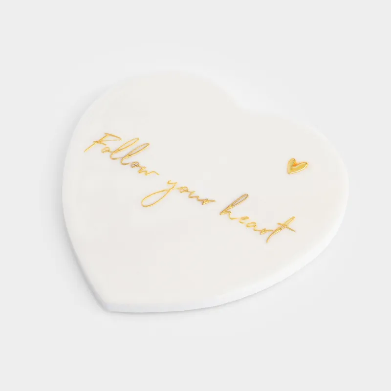 Подставка под кружку, 11x11 см, керамика/пробка, бежевая, Сердце, Scroll, image-1