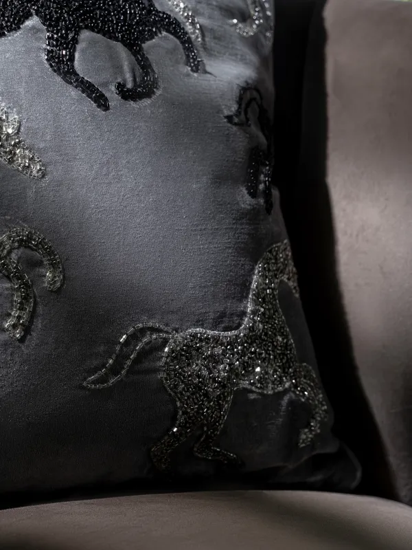 Подушка декоративная, 50х50 см, с бисером, Лошади, Horse, image-4