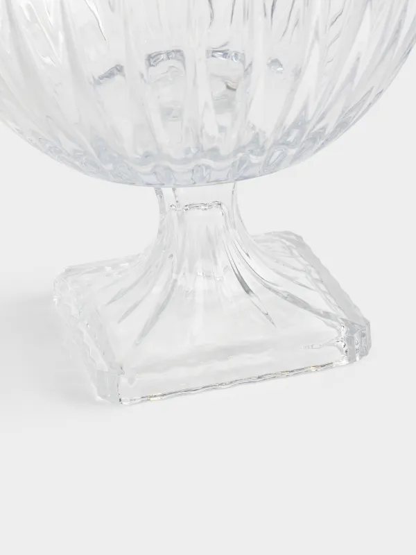 Ваза для фруктов, 25х22 см, на ножке, Glare, image-1