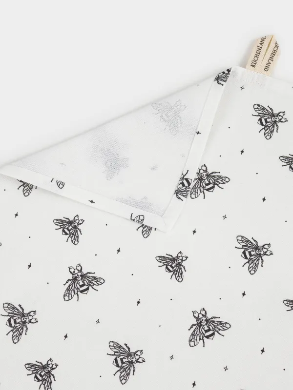 Полотенце кухонное, 40х60 см, хлопок, белое, Пчелы, Honey, image-4