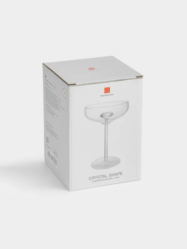 Бокал-креманка для шампанского, 220 мл, стекло Б, Кристалл, Crystal shape, image-4