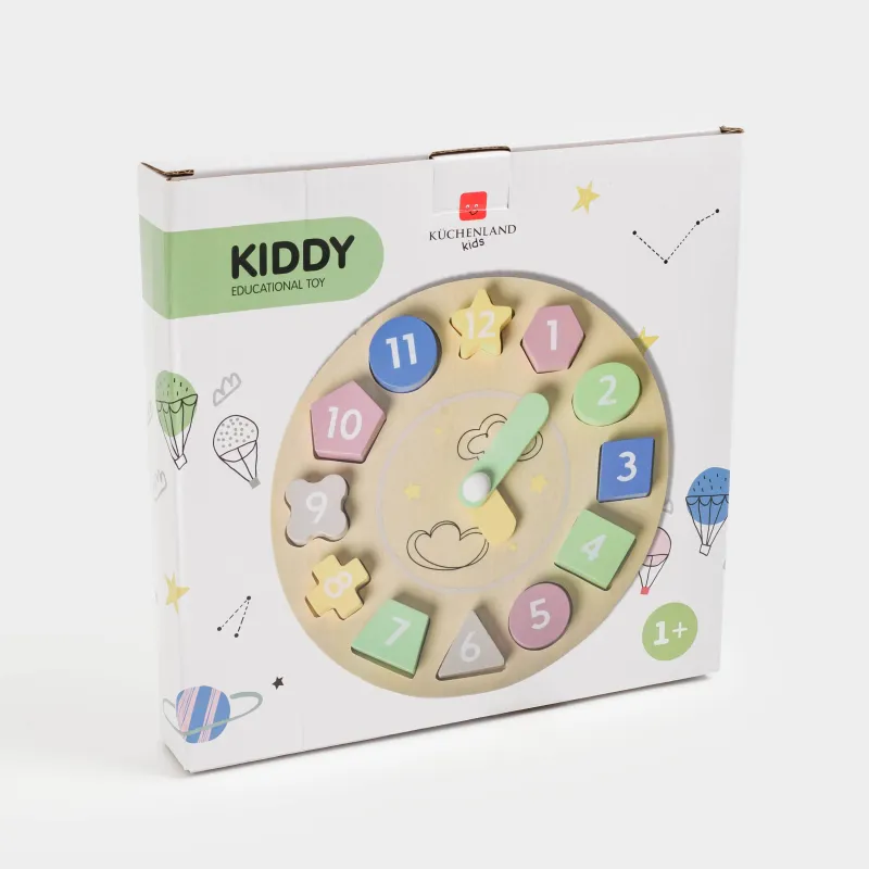 Игрушка-сортер, 22 см, развивающая, Часы, Kiddy, image-5