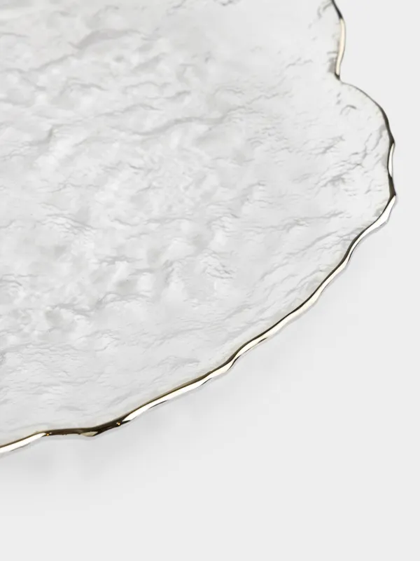 Блюдо, 26 см, с серебристым кантом, Nautilus silver, image-2