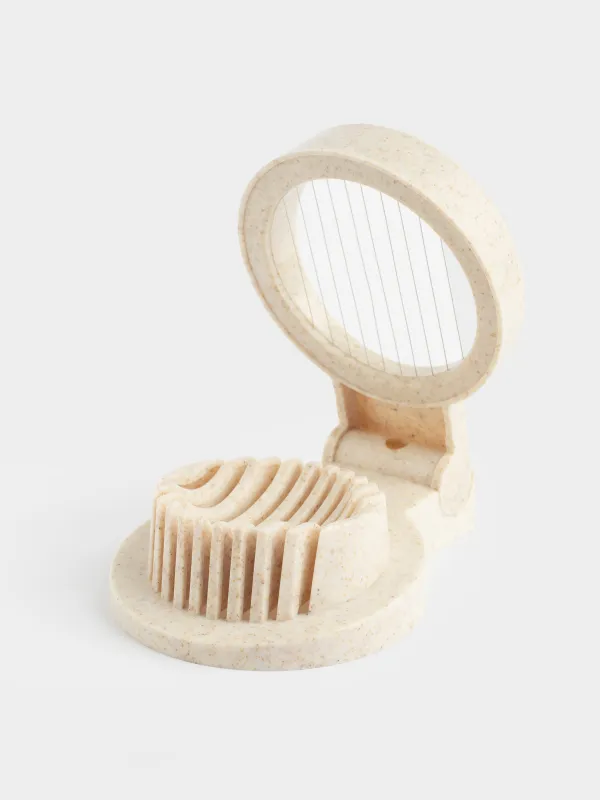 Яйцерезка, 12 см, сталь/пластик, бежевая, в крапинку, Soft speckled, image-4