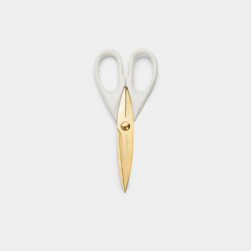 Ножницы кухонные, 22 см, сталь/пластик, молочно-золотистые, Milk kitchen