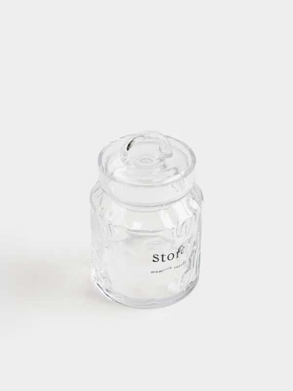 Банка для сыпучих продуктов, Clear font, image-1