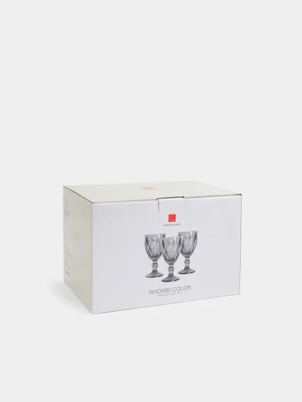 Бокал-кубок для вина, 6 шт, Rhomb color, image-5
