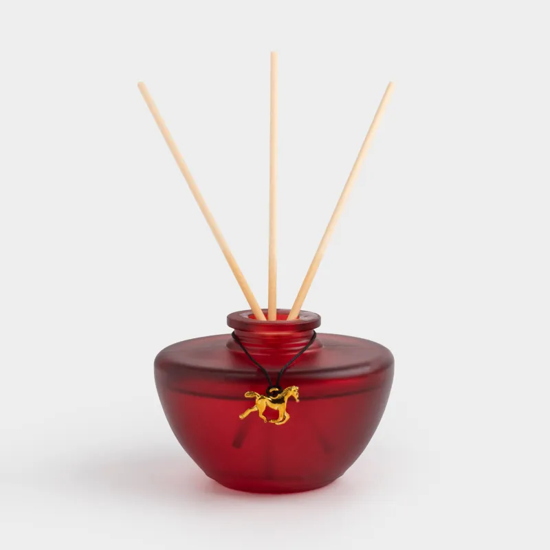 Ароматический диффузор, 100 мл, с подвеской, красный, Pomegranate & raspberry, Лошадка, Important