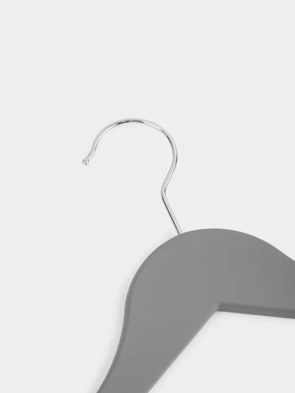 Вешалка-плечики, 44 см, 4 шт, пластик с покрытием, серая, Fun house, image-6