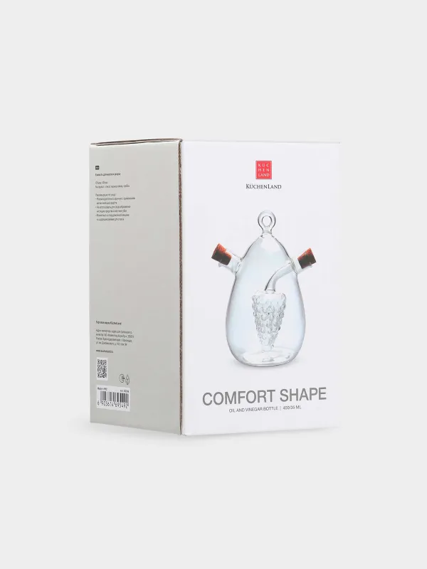 Емкость для масла и уксуса, 400/35 мл, стекло Б/пробка, Comfort Shape, image-1