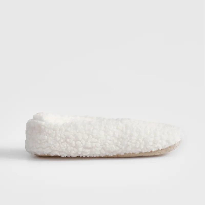 Тапочки-носки домашние, молочные, Cozy plush