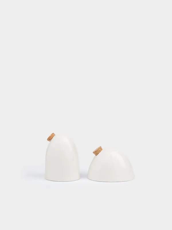 Набор для соли и перца, Crumple creme, image-3