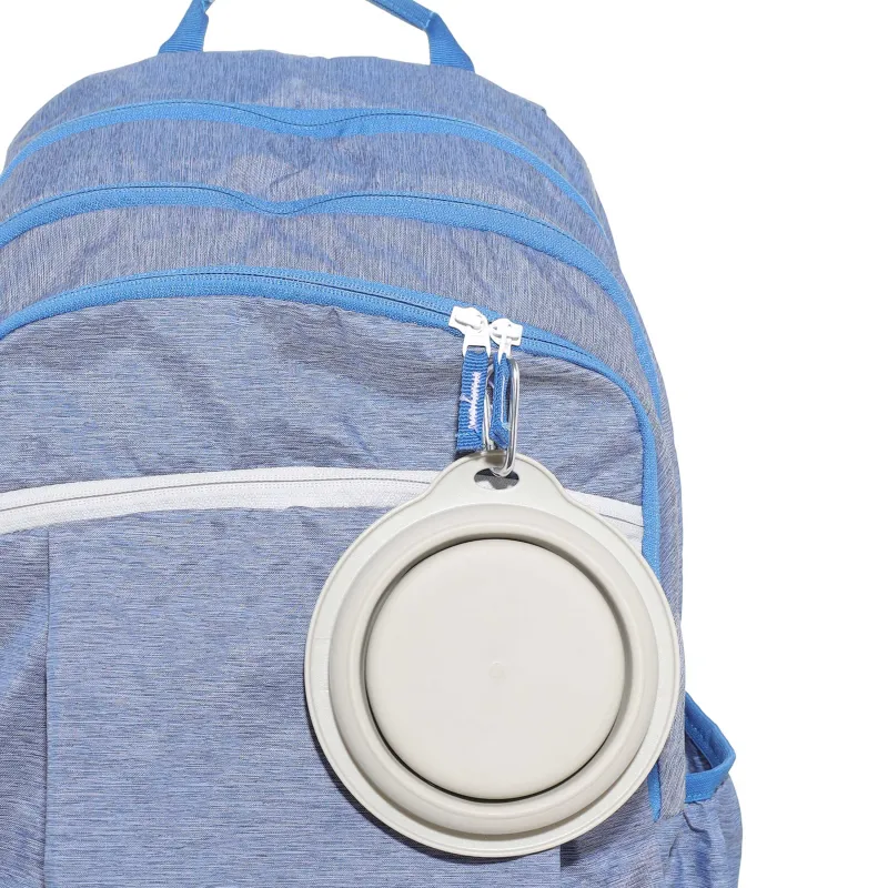 Миска для животных, 14х15 см, 420 мл, дорожная, складная, пластик/резина, серая, Fast pet, image-5