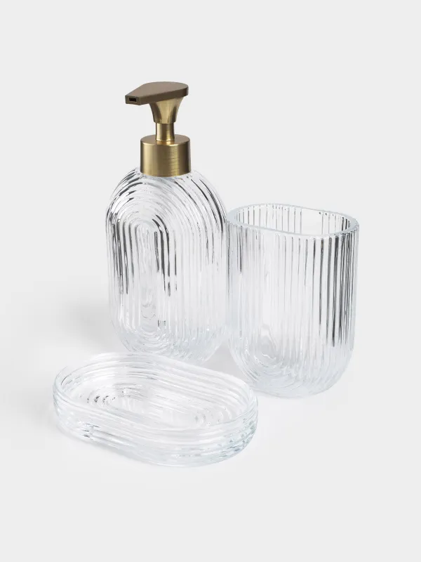 Стакан для ванной комнаты, 11 см, стекло, Arch, image-6