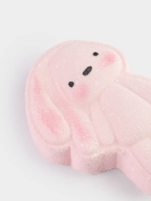 Бомбочка для ванны, 100 гр, розовая, Клубника со сливками, Зайка, Rabbit, image-2