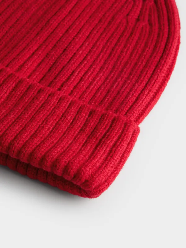 Шапка-бини с отворотом Knitting, image-1