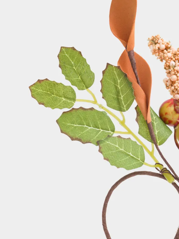 Кольцо для салфеток, 5 см, пенопласт/пластик, Шиповник с ягодами, Forest symphony, image-1