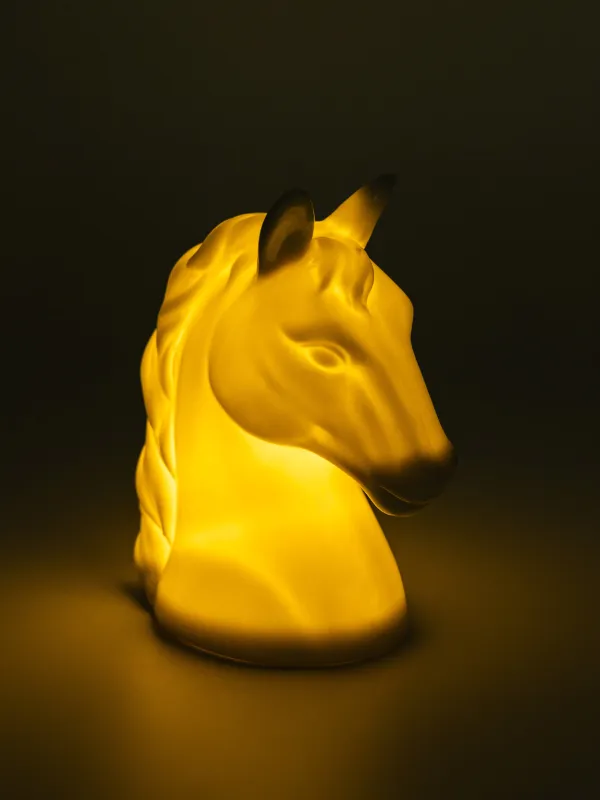 Светильник декоративный, 12 см, фарфор P, молочный, Голова лошади, Horse milky, image-5