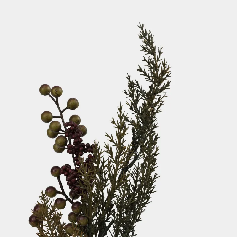 Ветка декоративная, 60 см, полиэстер/пенопласт, Золотисто-коричневые ягоды, Grand garden decor, image-2