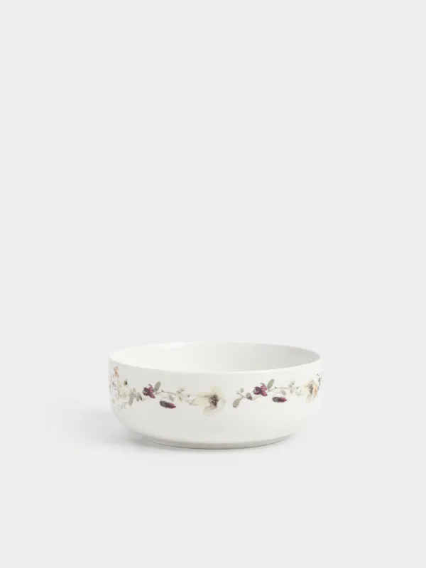 Сервиз обеденный, фарфор N, белый, Floweri, image-3
