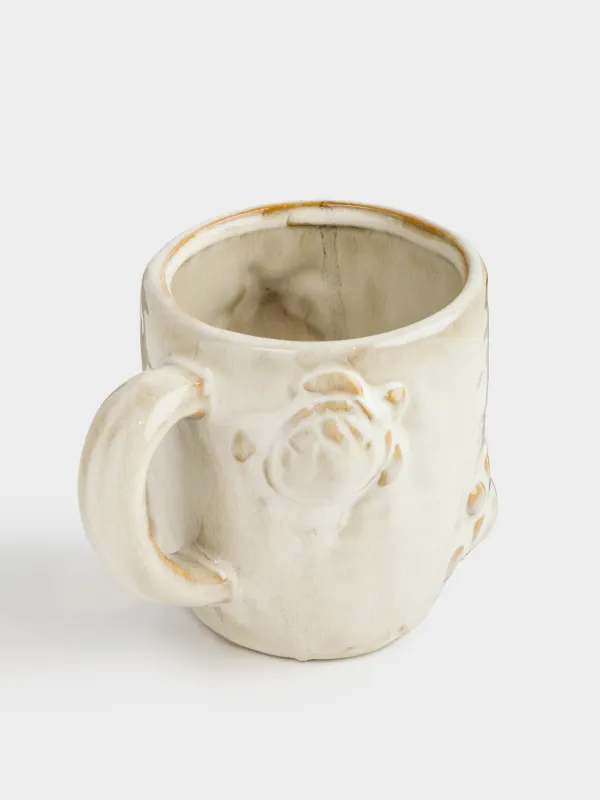 Кружка, 480 мл, фарфор P, бежево-коричневая, Черепахи, Grand turtle, image-1