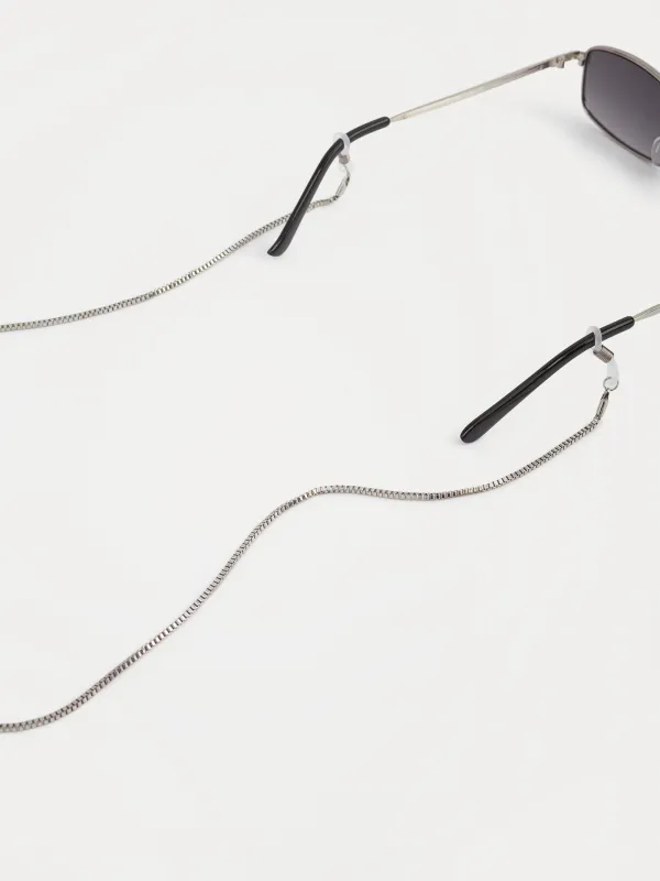 Цепочка для очков, 75 см, металл, серебристая, Skye, image-2