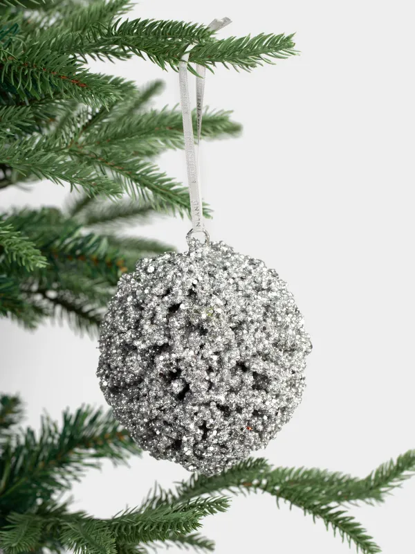 Игрушка елочная, 10 см, Шар, Ball sparkle, image-2