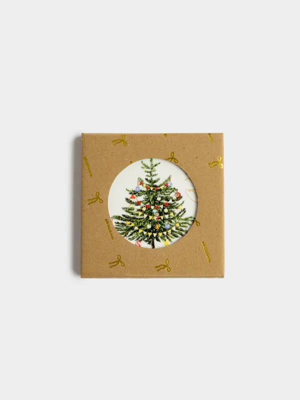 Подставка под кружку, Новогодняя ель, Christmas, image-3
