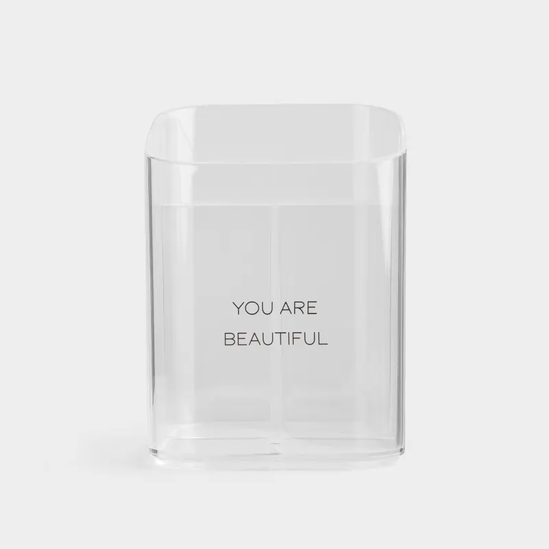 Органайзер для косметики, 8х11 см, 3 отд, пластик, Basic font