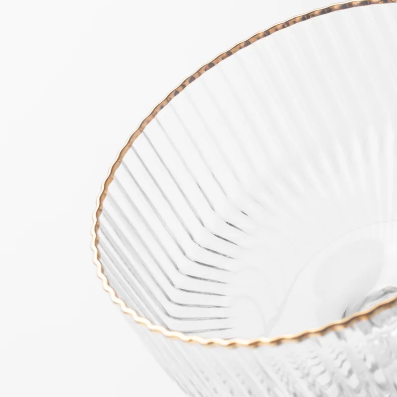 Бокал-креманка для шампанского, 200 мл, 2 шт, стекло Р, с золотистым кантом, Ribby R gold, image-4