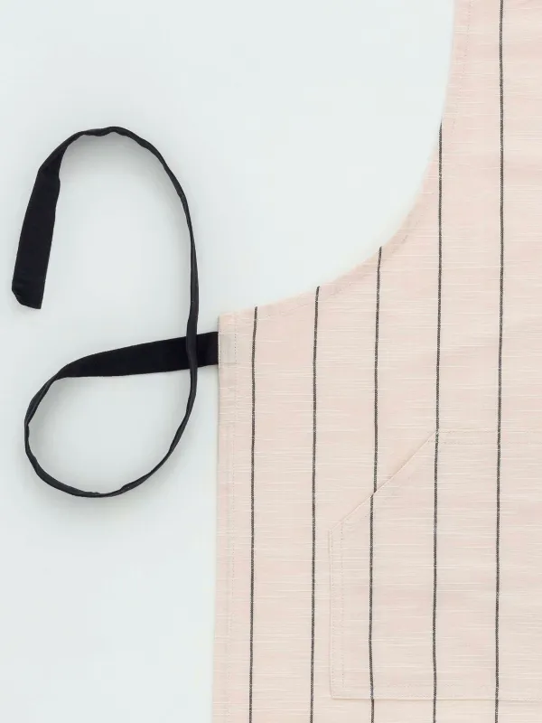 Фартук, 68x92 cм, хлопок, бежевый, Полосы, Flax, image-1