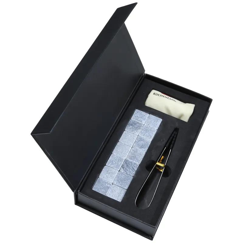 Набор кубиков для охлаждения напитков, 16 пр, с щипцами, стеатит/сталь, BAR, image-1