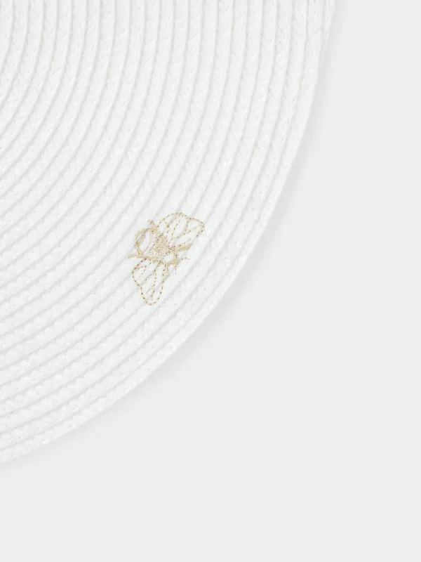 Салфетка под приборы, 38 см, Цветы и пчелы, Circle embroidery, image-3