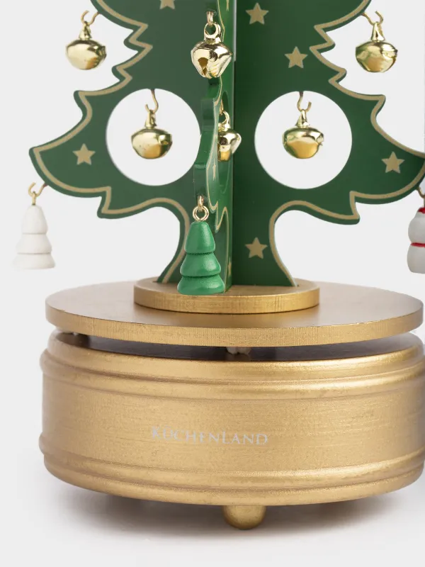 Статуэтка музыкальная, 24 см, с подвесками, Ель, Christmas style, image-1