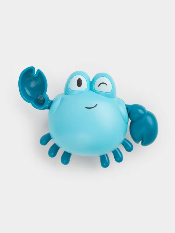 Игрушка для купания, 13 см, заводная, пластик, синяя, Плавающий краб, Underwater, image-0