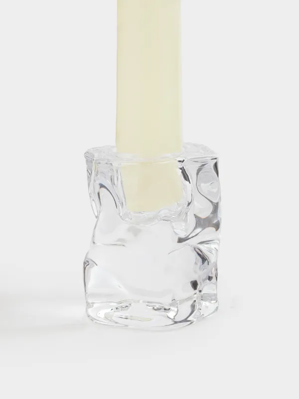 Подсвечник, 5x6 см, для тонкой свечи, стекло, Concave, image-3