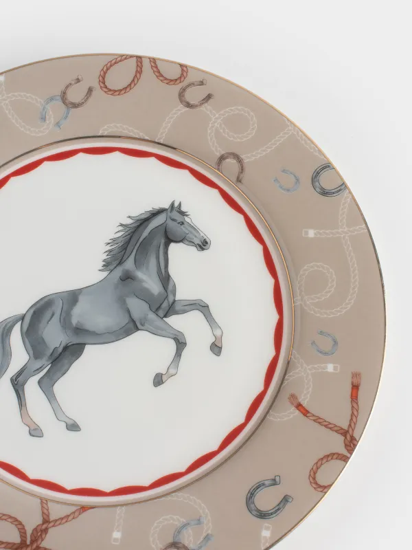 Тарелка закусочная, 21 см, Конь, Zealous horse, image-1