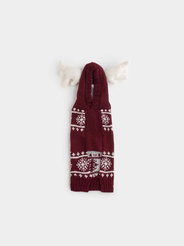 Свитер для животных с капюшоном и принтом Олени, Fashion pet, image-0