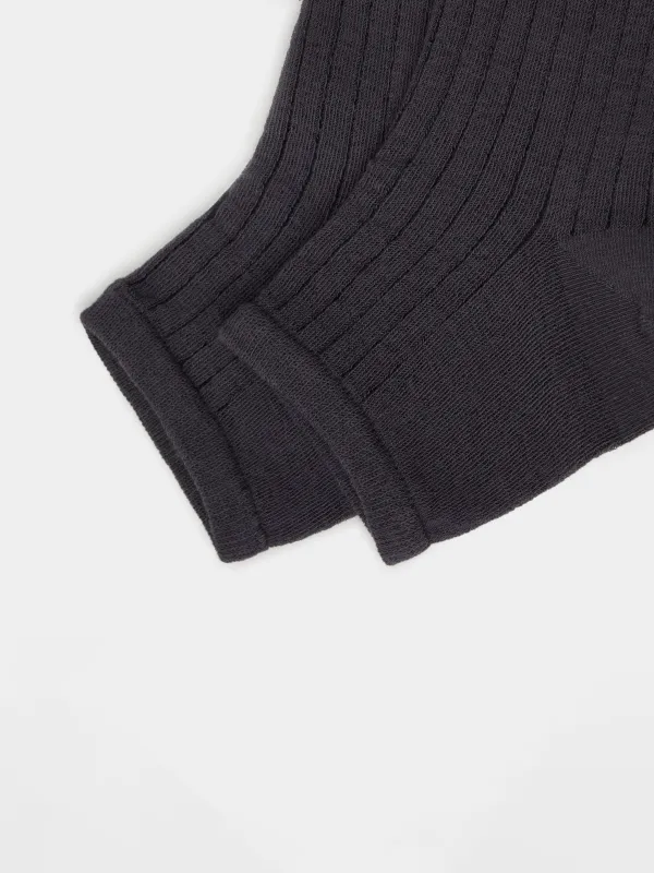 Гольфы женские, единый размер, хлопок/нейлон, с открытым носком, серые, Gaiter, image-1