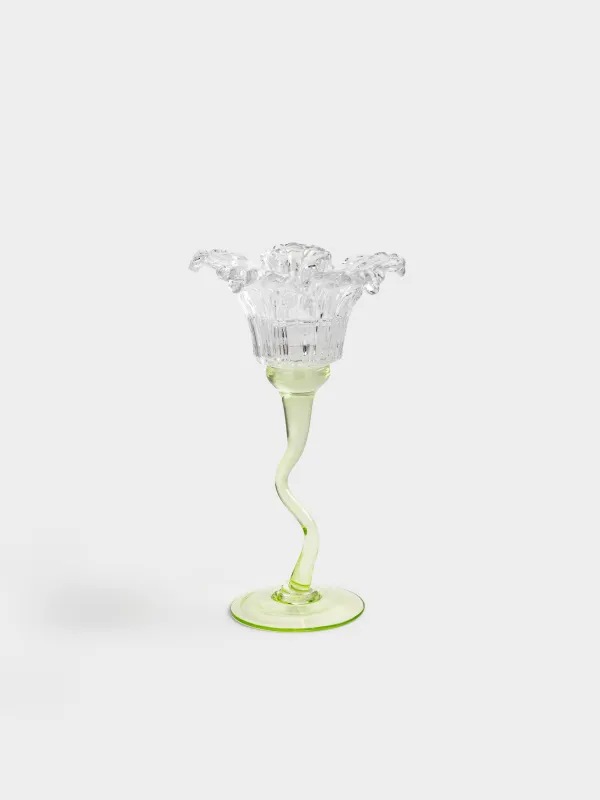 Подсвечник, 21 см, для чайной/тонкой свечи, Цветок, Fleur color, image-0