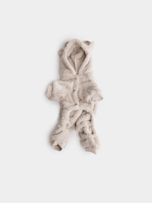 Комбинезон для животных из букле с капюшоном Барашек, Winter pet, image-1