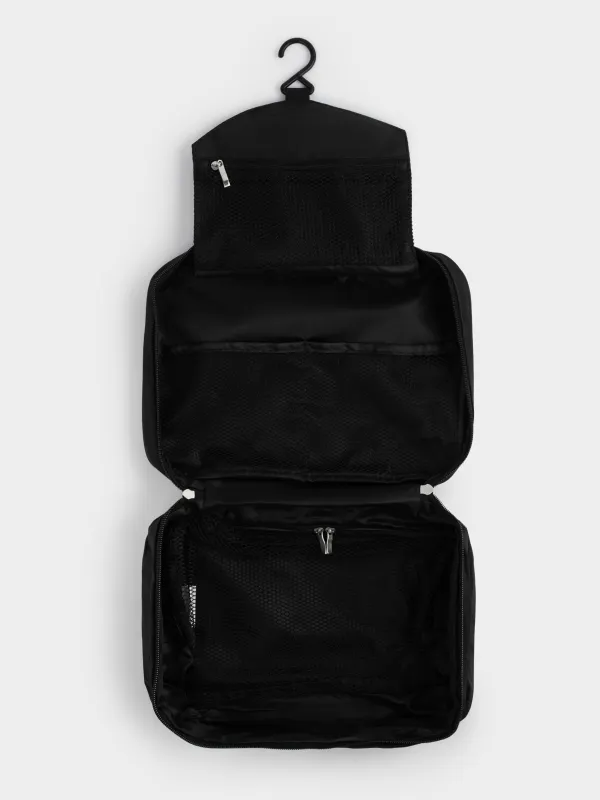 Косметичка дорожная, 27х18 см, полиэстер, черная, Easy Travel, image-4