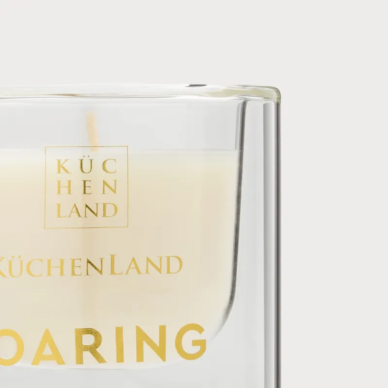 Свеча ароматическая, 9 см, в подсвечнике, стекло, Strawberry Spritz, Soaring, image-2