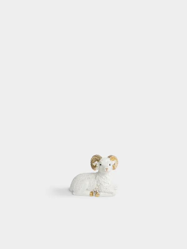 Статуэтка, 6х5 см, Баран, Sheep gold, image-0