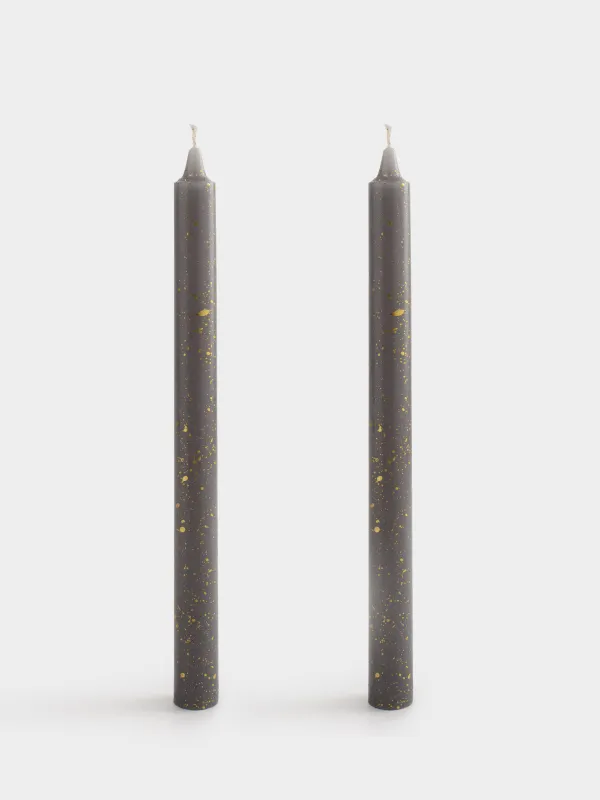 Свеча, 25 см, 2 шт, тонкая, Sparkly candle, image-0