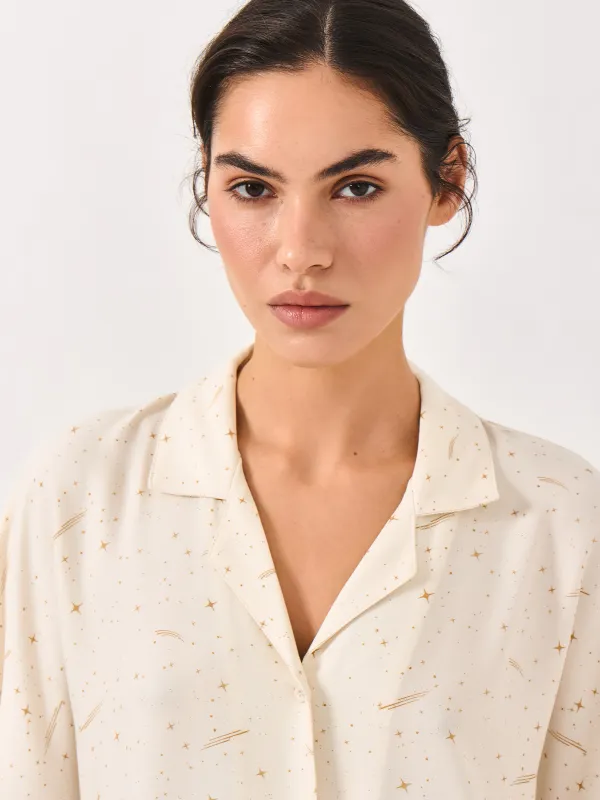 Рубашка домашняя, с коротким рукавом, Dina, image-1