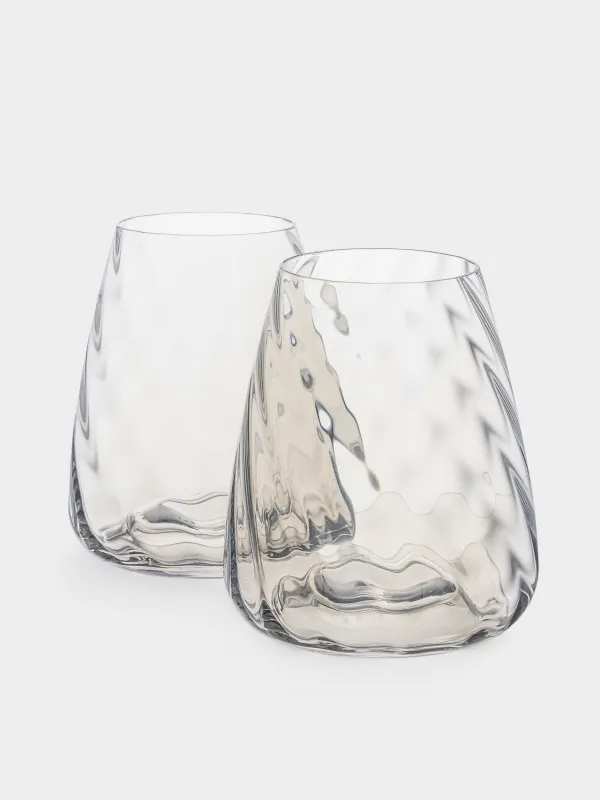 Стакан, 11 см, 460 мл, 2 шт, стекло, перламутр, Sorento bend, image-1