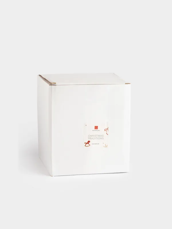 Емкость для хранения, 16х20 см, 710 мл, керамика, зеленая, Ель с бантами, Christmas traditions, image-5