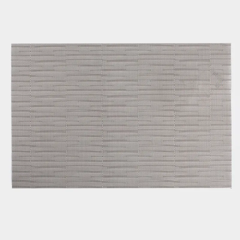 Салфетка под приборы, 30х45 см, ПВХ/полиэстер, прямоугольная, коричневая, Штрихи, Solid