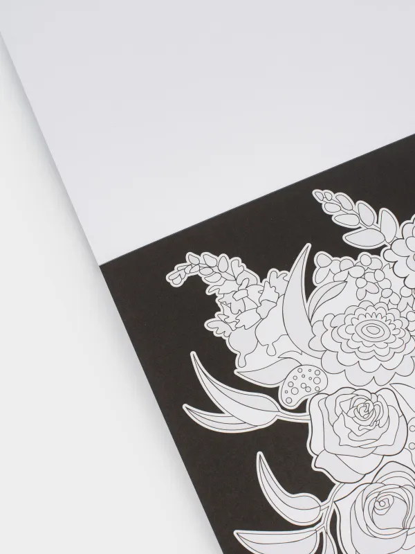 Альбом для раскрашивания, 20х20 см, 24 листа, с блестками, Узоры и животные, Draw creative, image-4